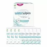 WaterWipes Sensitive+ On The Go Wipes, 224 unidades (paquete de 8), 3 en 1 Limpia, Cuida, Protege, 99,9% Agua, Toallitas húmedas sin perfume