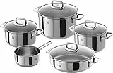 Zwilling Quadro Set batería de cocina 5 piezas, Acero Inoxidable, 1 cm, 58x35x30 cm