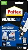 Pattex Nural 25 Pegamento extra fuerte auto, adhesivo resistente para la mayoría de materiales del automóvil, pegamento para coche rápido, 2 x 11 ml