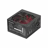 Mars Gaming MPIII650, Fuente Alimentación ATX 650W, 5 Años de Seguridad, 85% Eficiencia, Sistema Digital APFC, Ventilador FDB 120mm AI-RPM, Tecnologías DC-DC y SMD, Cables Planos Extralargos, Negro