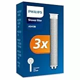 Philips Water Alcachofa de ducha con filtro – Filtro de repuesto 3 PACK, elimina eficazmente el cloro y otras partículas grandes, capacidad de filtrado de 1 mes