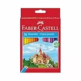 Faber-Castell 120136 - Estuche Cartón con 36 Lápices Hexagonales - Multicolor