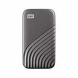 WD My Passport 2TB SSD Externo Portátil, Disco duro externo SSD con velodidad de lectura de hasta 1050 MB/s 1000 MB/s de escritura, Funciona con PC, Xbox y Playstation, Gris espacial