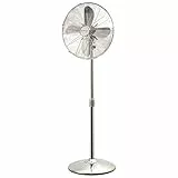 Orbegozo SF 3345 – Ventilador de pie, oscilante, potencia 50 W, 3 velocidades, diámetro de hélice 40 cm, asa cromado