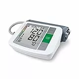 Medisana BU 510 Tensiómetro de brazo, medición precisa de la presión arterial y el pulso con función de memoria, escala de semáforo, indicación de latidos irregulares, Color Gris, Blanco