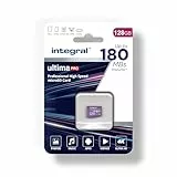 Integral Tarjeta Micro SD de 128GB vídeo 4K Velocidad de Lectura 180 MB/s y Velocidad de Escritura 150MB/s MicroSDXC A2 C10 U3 UHS-I 180-V30 Nuestra Tarjeta de Memoria SD de Alta Velocidad más rápida
