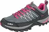 CMP RIGEL LOW WMN TREKKING SHOE WP, Zapatos de trekking, Mujer, Grey-Fuxia-Ice, 39 EU