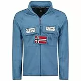 Geographical Norway Tantouna Men FZ Suéter, Bleu Pétrole, L para Hombre