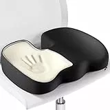 POOTACK Cojín ortopédico para oficina – Almohada ergonómica de espuma viscoelástica para coxis para dolor de espalda, coxis, hemorroides y comodidad de asiento