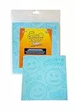 Scrub Daddy Toalla húmeda, plumero multiusos para limpieza, limpiador veneciano y de madera, esponja estriada para rejillas de ventilación, radiador, zócalos, espejos, productos de limpieza del hogar,
