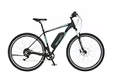 Fischer Montis Em 1724 Hombre y Mujer, 51 cm, Motor Trasero de 45 NM, batería de 48 V, Bicicleta de montaña eléctrica, Negro, 51cm-418Wh
