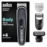 Braun Recortadora Corporal Para Hombre Series 5, Depilación Masculina Para Todo El Cuerpo Sin Esfuerzo, Cortapelos Hombre Resistente Al Agua Con 100 Min De Autonomía, 5370