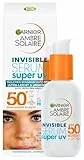 Garnier Ambre Solaire Serum Invisible Super UV - Sérum protector solar ultraligero e invisible, 30 ml