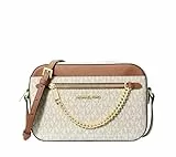 Michael Kors Women's Jet Set Item LARGE EAST WEST CHAIN Crossbody (VANILA/SOFTPINK)