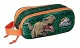 Safta Jurassic World 3D - Portatodo Doble 3D, Estuche Infantil, Estuche Niño, Ideal para Niños en Edad Escolar, Cómodo y Versátil, Calidad y Resistencia, 21x6x8 cm
