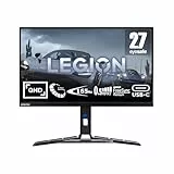 Lenovo Legion Y27h-30 - Monitor Gaming con EyeSafe, 27'' 2K QHD (IPS, 180Hz (OD), 0.5ms MPRT, HDMI,DP,USB-C, Cables DP y USB-C, FreeSync, Altavoces) Ajuste de inclinación/altura/giro/pivot -Negro