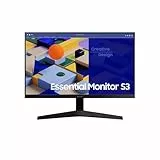 Samsung LS27C310EAUXEN - Monitor de 27' Full HD (1920 x 1080, 16:9, 75Hz, 5ms, Panel IPS, AMD FreeSync, Modo Juego, Modo Eye Saver, Flicker Free), Negro, Versión 2024
