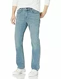 Amazon Essentials Vaqueros Elásticos de Corte Ajustado Tipo Bootcut - Colores interrumpidos Hombre, Azul Claro Vintage, 42W / 34L
