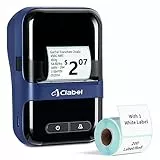 CLABEL Impresora Etiquetas Autoadhesivas: Mini 230B 300 dpi Termica Etiquetadora Adhesivas Bluetooth Portátil Label Printer Compatible con iOS y Android para Oficina Tienda Hogar con Etiqueta 40×30mm
