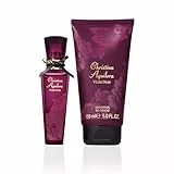 Christina Aguilera – Violet Noir, Set de Regalo, Eau de Parfum 30 ml, Seductora y Sensual con Pomelo Rojo, Flor de Azahar y Rosa, + Gel de Ducha 150 ml, Estuche de Regalo, para Mujer