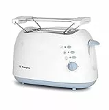 Orbegozo TO 3010 - Tostadora dos rebanadas, función descongelación, parada rápida, carcasa tacto frío, 6 niveles de tostado, indicadores LED, 750 W