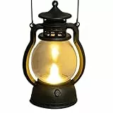 Lámpara LED de coerosina, efecto llama, farolillo LED vintage, linternas eléctricas para interiores, decoración de aceite, sin llama, camping, decoración de noche, para mesita de noche, escritorio,