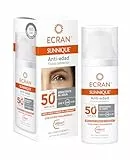 Ecran Sunnique - Fluido Facial Solar Anti-edad FPS 50+, con Ácido Hialurónico, Protección Muy Alta UVB + UVA e IR-A, Anti Arrugas y Anti Manchas, Fórmula con VitEox 80, Para Cara y Escote - 50 ml