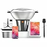 Taurus Mycook Next - Robot de Cocina con wifi, pantalla XXL, cocina por voz, inducción, cocción lenta o alta temperatura, sous-vide, 30 funciones, 2000W, jarra 3.75L, app mycook + accesorios