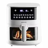 Mellerware - Freidora sin Aceite Crunchy XL 7L | 1650W | 11 Menús Predefinidos | Air Fryer 80-200º | Antiadherente | Temporizador Programable | Apto Lavavajillas | Freidora de Aire Sin BPA/PFOA