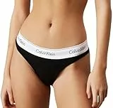 Calvin Klein Braguita Tipo Tanga para Mujer, Negro (Black), S