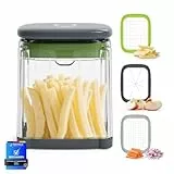 Ibergrif M523 Cortador de Patatas y Verduras en Dados, Corta Patatas Fritas Manual 3 en 1, Cortador de Patatas Fritas Profesional para Quick and Easy Cutting of Potatoes, Carrots, Fruits, etc.