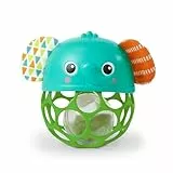 Bright Starts, Juguete de Elefante Musical y Luminoso fcil de agarrar Giggle & Glow, con tecnologa Oball, a Partir de recin Nacidos, Unisex