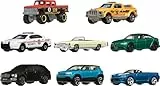 Matchbox -Juego de 8 Coches o Camiones de fundición a Escala 1:64, Multipack temático, Incluido 1 vehículo Exclusivo (los Estilos Pueden Variar), HVR81