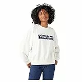 Wrangler Sudadera Relajada, Worn White, XXXL para Mujer
