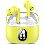Auriculares Bluetooth 5.4, 2025 Nuevo Auriculares Inalambricos Bluetooth HiFi Estéreo con 4 ENC Mic, 40 Horas Mini Cascos Inalambricos Bluetooth con Pantalla, Audifonos Inalambricos para Android iOS