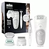Braun Silk-épil 5 Depiladora Eléctrica Mujer 3 en 1, Kit de belleza para una sepilación suave, 5 5-825 Blanco/Gris