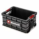 Original Einhell Caja de herramientas E-Case (máx. 90 kg, apilable, bloqueable, combinable con el sistema E-Case de Einhell, almacenamiento y transporte de accesorios y herramientas)
