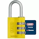 Abus 145/30_AMARILLO - Candado aluminio combinacion 30mm 3 dígitos amarillo
