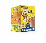 Nesquik cacao soluble instantáneo - 1 estuche x 25 sobres de 13,5 g - Total: 337.5 g