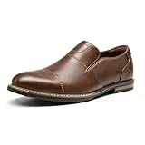 Bruno Marc Mocasines Hombres Casuales Zapatos de Vestir Slip On Plano PU,Size 45,Marrón,SBLS2421M-E