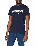 Wrangler SS Logo tee T-Shirt Camiseta, Real Navy 1, M para Hombre
