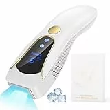 Depiladora Luz Pulsada de Uso Doméstico con Función de Enfriamiento, 19.35J Depiladora con 9 Nivel de Intensidad, 999.900 Flashes para Bikini, Axilas, Cara IPL láser depilación-01 ipl0724