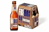 Free Damm - Cerveza sin alcohol 0.0, tostada, 6 x 25cl