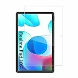 FiiMoo Protector de Pantalla Compatible con Realme Pad 10.4, Cristal Vidrio Templado, Protectores de Pantalla para Tablets, 9H Dureza Templado Protector Film, Bubble Free/HD/Anti-Huella-Transparente