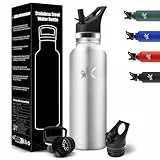 HoneyHolly Botella Termica 750 ML, Botella Termo Sin BPA, Botella Agua Acero Inoxidable, Aislamiento Al Vacío de Doble Pared, Termo Agua Fria, Cantimplora Termica para Adultos, Deporte, Oficina, Yoga