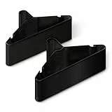 Amazon Basics - Perchas de plástico para Ropa, tamaño de Adulto, Color Negro, Paquete de 50