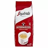 Segafredo Zanetti Café en Grano Intermezzo (Paquete de 1 Kg) - Apto para la Moka - Línea Le Classiche, Granos de Café Tostado Oscuro, Sabor Decidido y Cuerpo