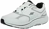 Skechers Go Run Consistent 2.0 Wolf - Tenis para Hombre, Blanco/Plateado, Talla 11, Blanco/Plata, 45 EU