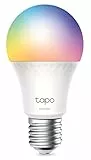 Tapo L535E - Bombillas inteligentes, 1055 lúmenes de alto brillo (equivalente a 75 W), Multicolor, 2500-6500k regulable, Compatible con Matter, Alexa y Google