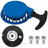 Tunejoy Arrancador Retroceso Arranque Retroceso ATV Pull Starter Recoil Aluminio para 47cc 49cc Mini Dirt Bike Pocket Bike Moto Quad Tirador Moto Azul